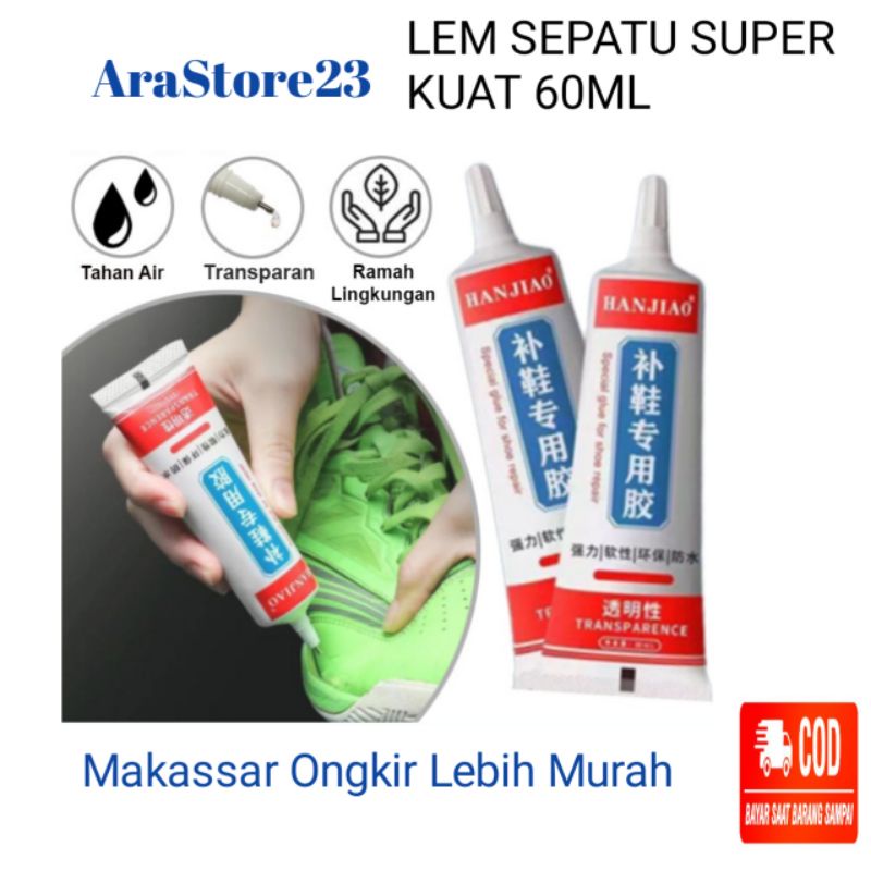 

Lem Perekat Sepatu Super Kuat 60Ml Cairan Penambal Sol Sepatu Sendal Kuat
