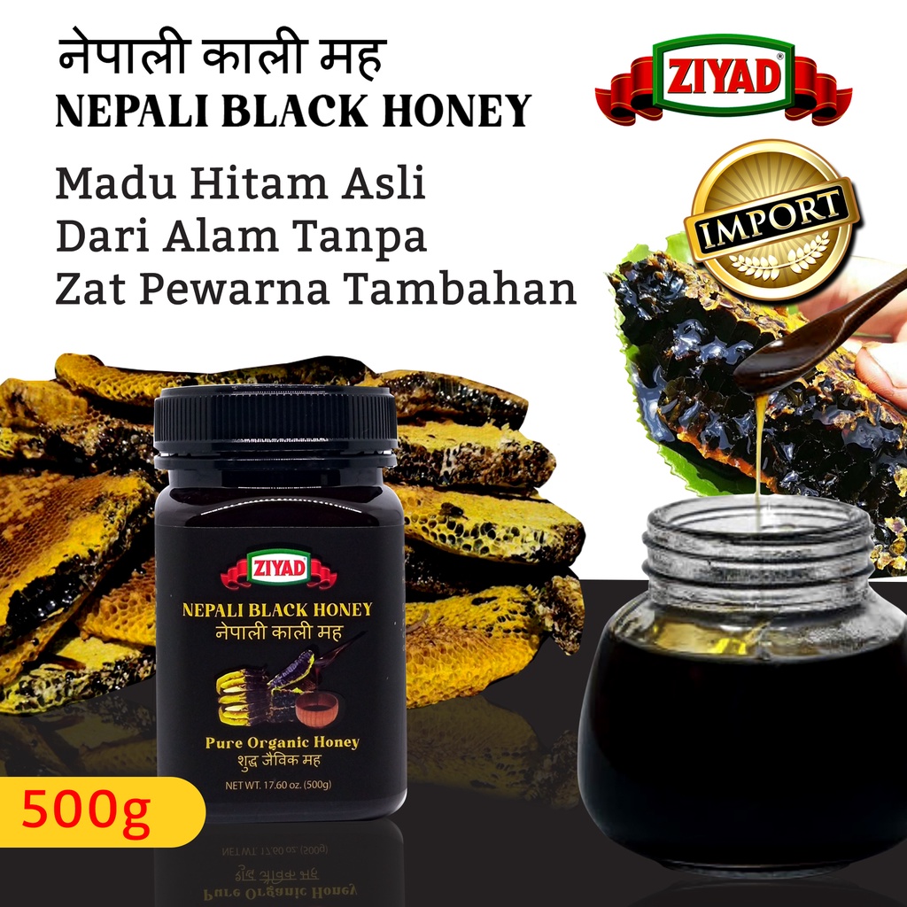 

Ziyad Nepali Black Honey Madu Hitam Nepal 500 Gram ASLI By Indokuliner