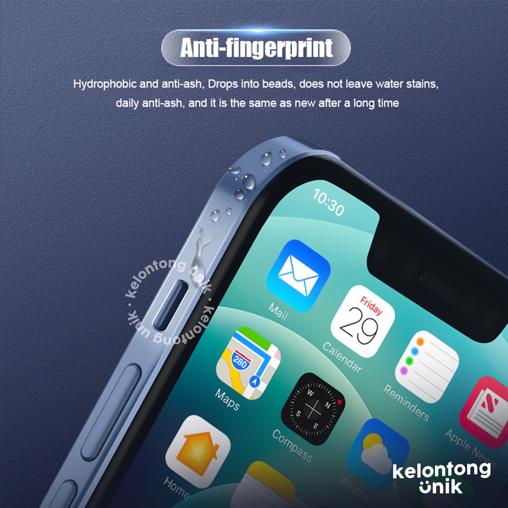 TRANSPARENT GLOSSY - Ultra Thin Hydrogel Side Film Sticker Set/ Sticker Anti Gores Pelindung Sisi HP for iPhone 12 MINI 13 14 PRO MAX