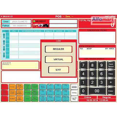 Software Aplikasi Kasir ALfamart