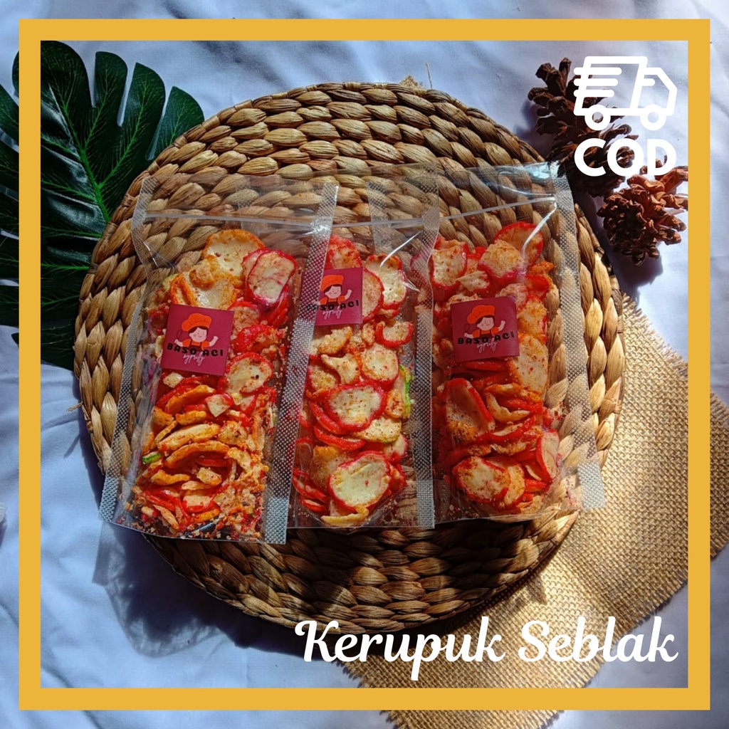 

[COD] KERUPUK SEBLAK PEDAS PROMO 10.000 DPT 3PCS