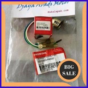 BOHLAM DEPAN SET LAMPU DAN PITINGAN VITING COP LAMPU HONDA WIN TAHUN TUA 84 sampai 89 ORIGINAL 6Volt