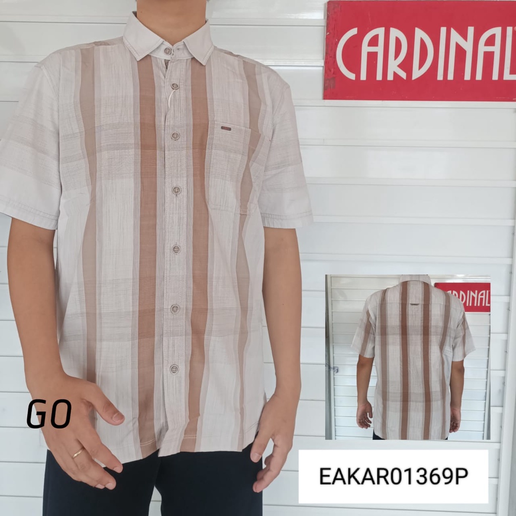 gos CRRB CARDINAL KEMEJA JUMBO CASUAL Hem Pria Baju Pendek Cowok Pakaian Pria Murah