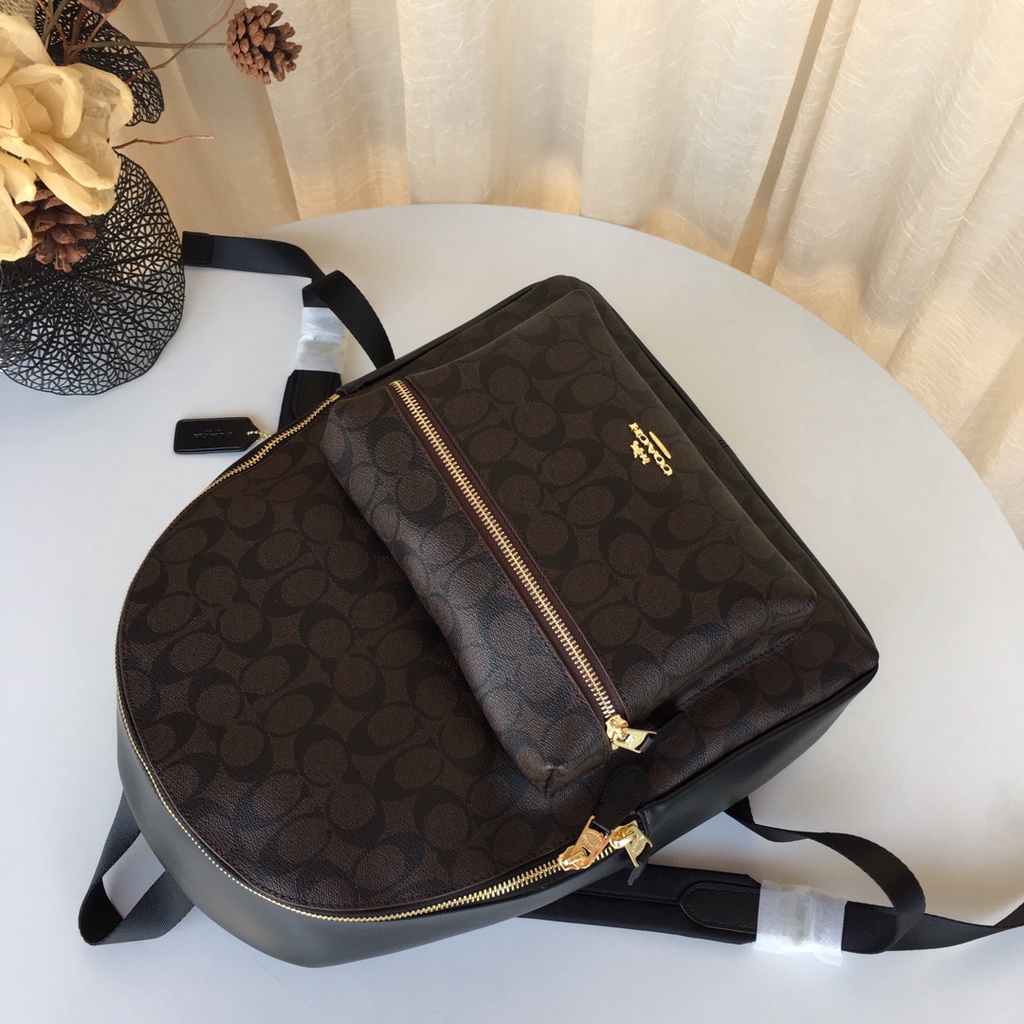 coach 58314 women's backpack travel bag with zipper closure  beibao