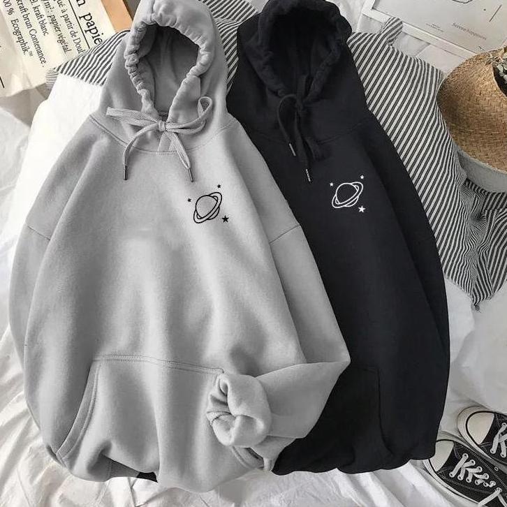 STOK TERBATAS RealBenStore Sweater Hoodie Oversize Hoodie Wanita Hoodie Couple Pasangan Simple Plane