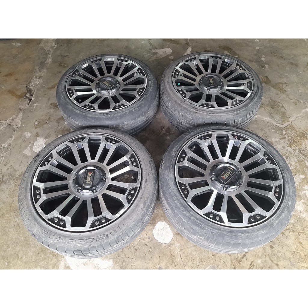 Velg Racing Bekas Mobil HSr Myth Ring 20 Pcd 5x114.3/127 Ban Bonus