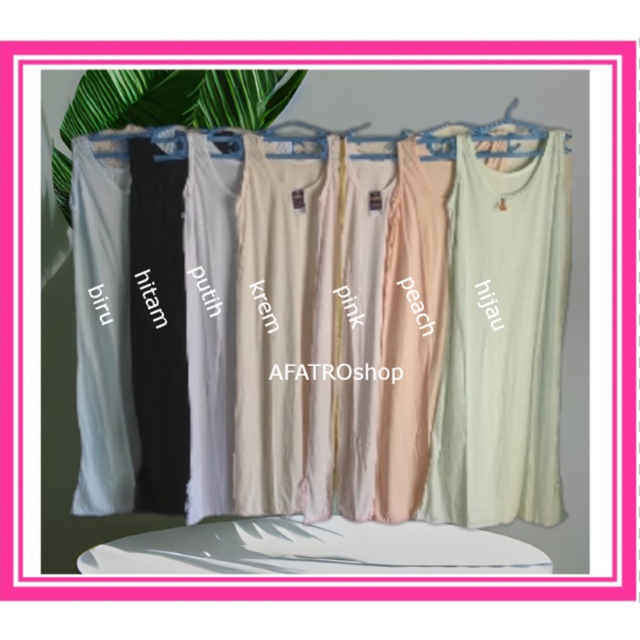 SINGLET WANITA PANJANG  ANDROK TERUSAN PANJANG HANDROK DALEMAN GAMIS WANITA