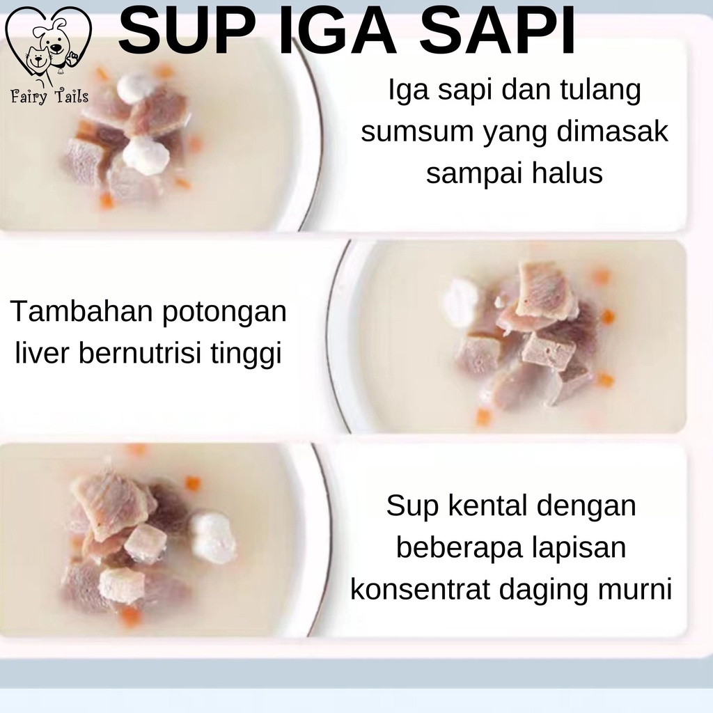 [PREMIUM] Sup Daging dan Seafood Makanan Basah Untuk Kucing Anabul Makanan Utama Kaldu Ekstrak Konsentrat Daging Murni / Meat Broth Soup for Cat