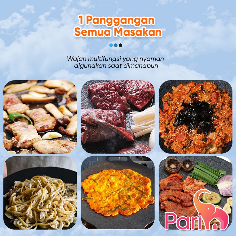Alat pemanggang / Tempat pemanggang bulat BBQ Piring pemanggang PR-81701