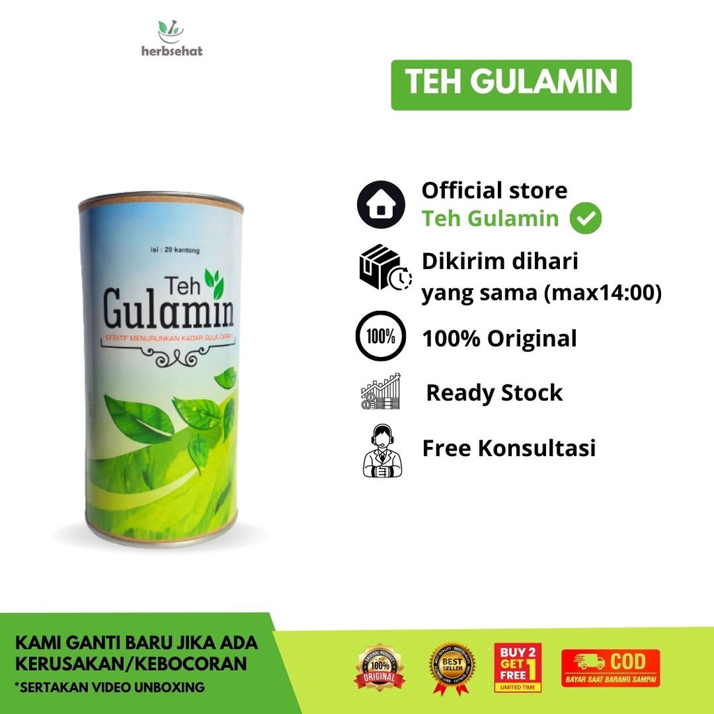 

Teh Gulamin Herbal Diabetes Teh Herbal Penurun Gula Darah Kencing Manis Original