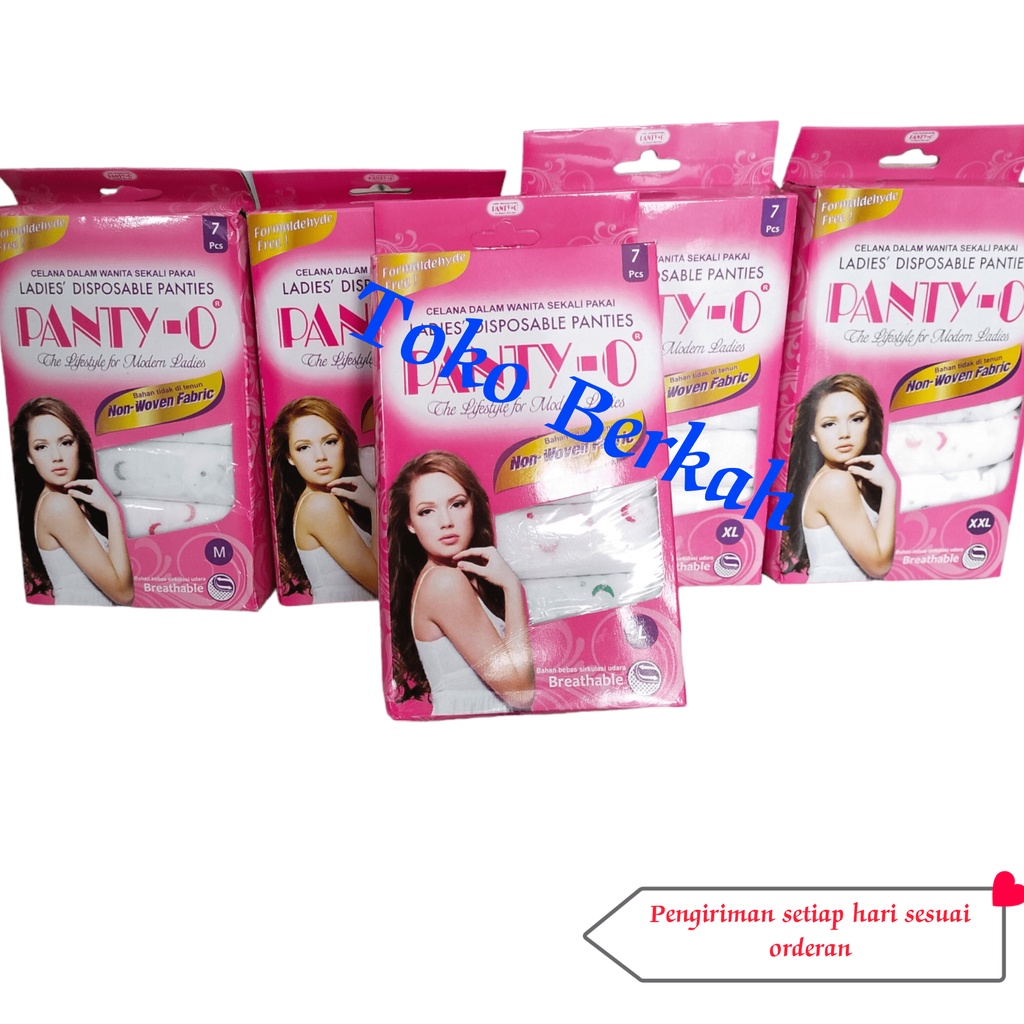 Celana dalam sekali pakai  PANTY-0  cewe dan Tor cowo 1 pak isi 7 asli original