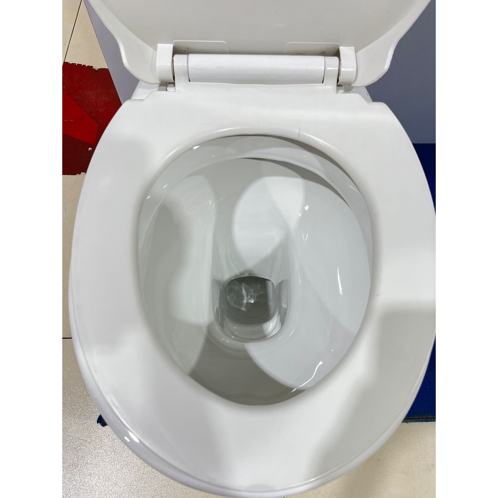 TIdy Kloset Toilet Duduk FSA0063 Dual Flush Soft Closing Seat Cover Putih