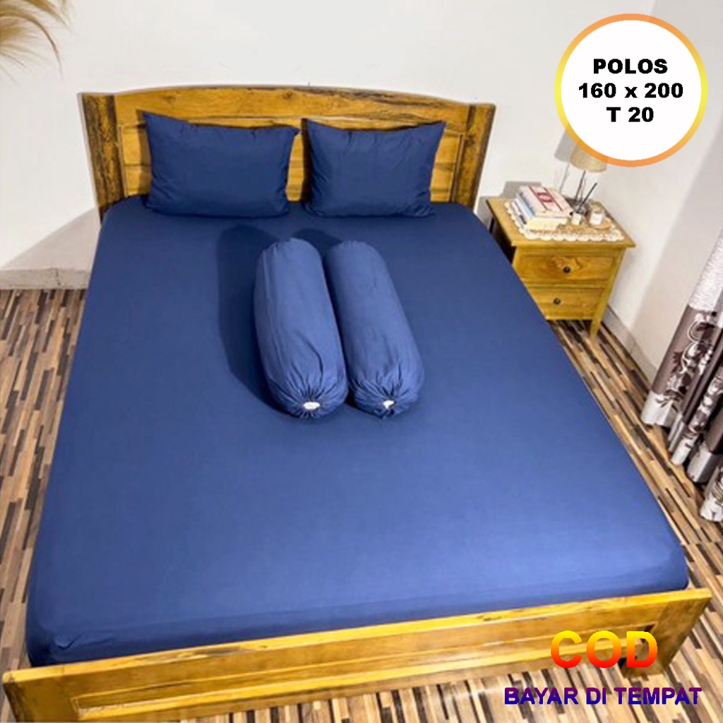 ✅COD Paket Seprei Sprei 160x200 Polos Dan 4 Sarung Bantal Guling Homemade Katun Embos Dekor Dekorasi Kamar Perlengkapan Rumah Murah