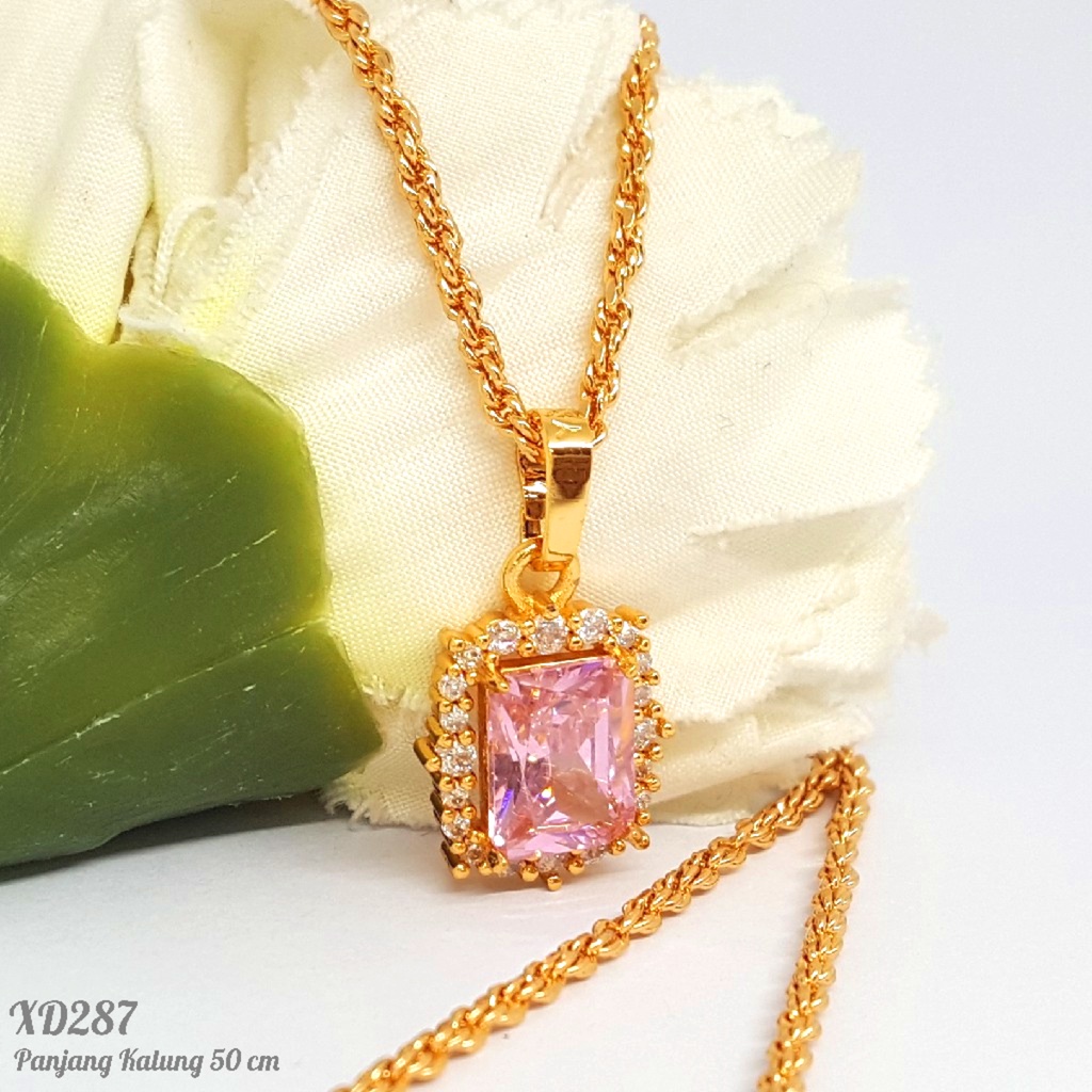 PGX Kalung Wanita Xuping Aksesoris Fashion Perhiasan Lapis Emas Premium - XD287