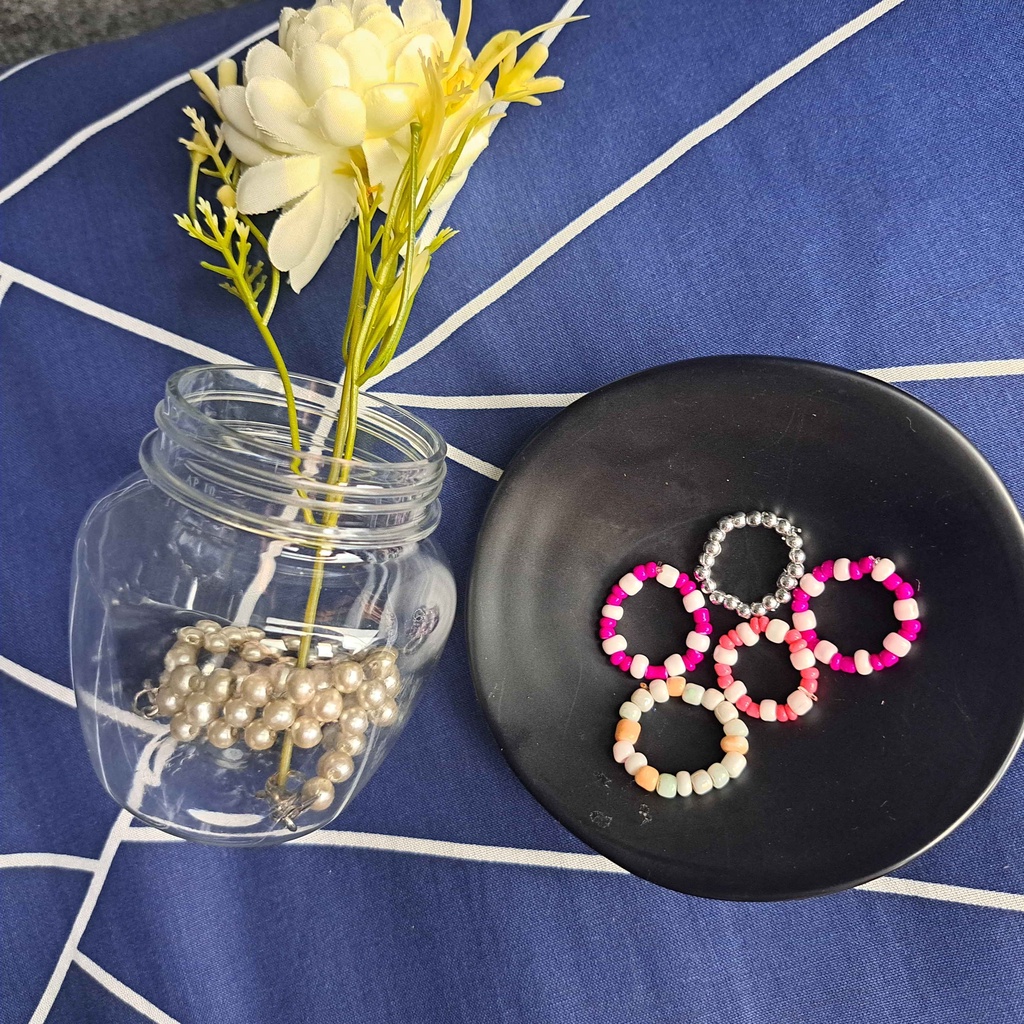 Cincin Manik | Beads Korea | Souvernir Weedding Unik | Souvernir Weeding Aestetic