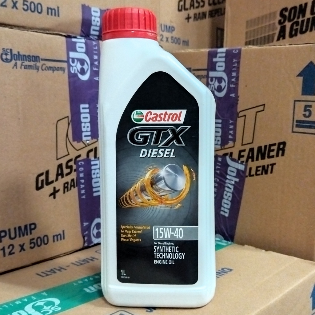 OLI MESIN MOBIL DIESEL CASTROL GTX DIESEL 15W-40 1 LITER