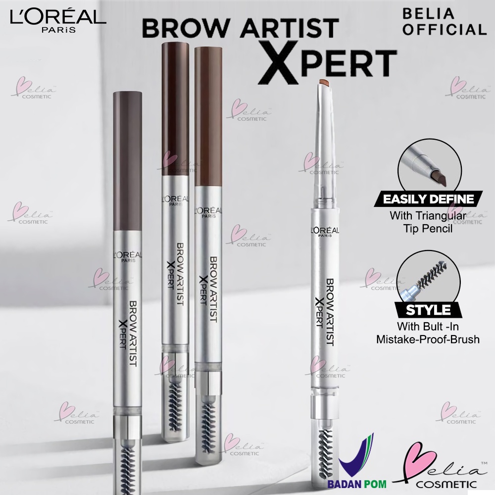 ❤ BELIA ❤ L'OREAL PARIS Brow Artist Xpert | Eye Make Up (Pensil Alis Dengan Brush Untuk Hasil Natural) | Loreal Eyebrow Pencil