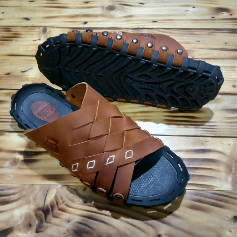 Sandal Pria Asli Kulit Terbaru