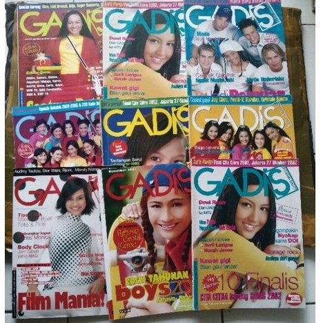 majalah GADIS Edisi Tahun 2002 majalah jadul majalah preloved