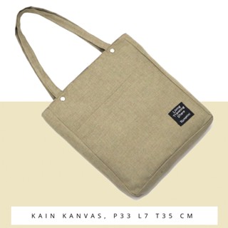 Image of PRODUK BARU!!! TAS WANITA REMAJA TOTEBAG KANVAS GONI KANTONG DEPAN / TAS BAHU FREE ONGKIR MODERN KEKINIAN
