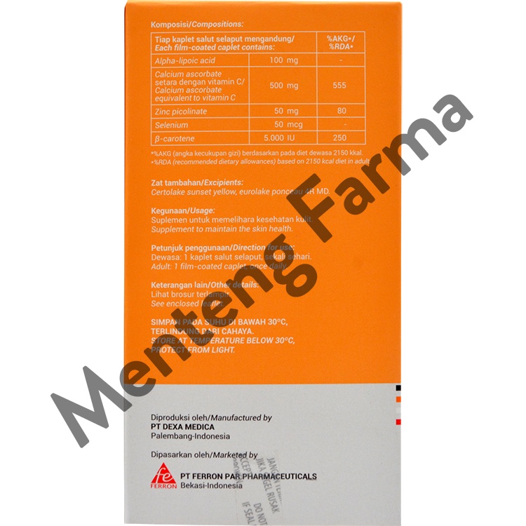 Seloxy AA Dus Isi 5 Strip - Suplemen Antioksidan &amp; Kesehatan Kulit