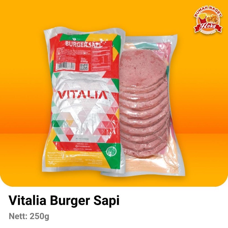 

Vitalia Burger Sapi isi 10 pcs