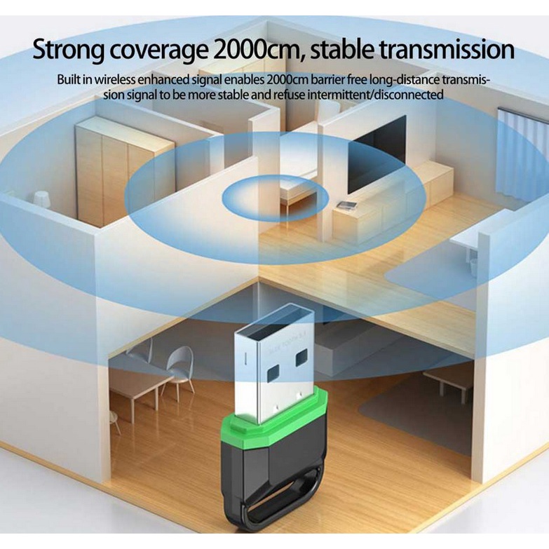 USB Wireless Transceiver Bluetooth 5.3 For Speaker Headset Keyboard Mouse Gamepad