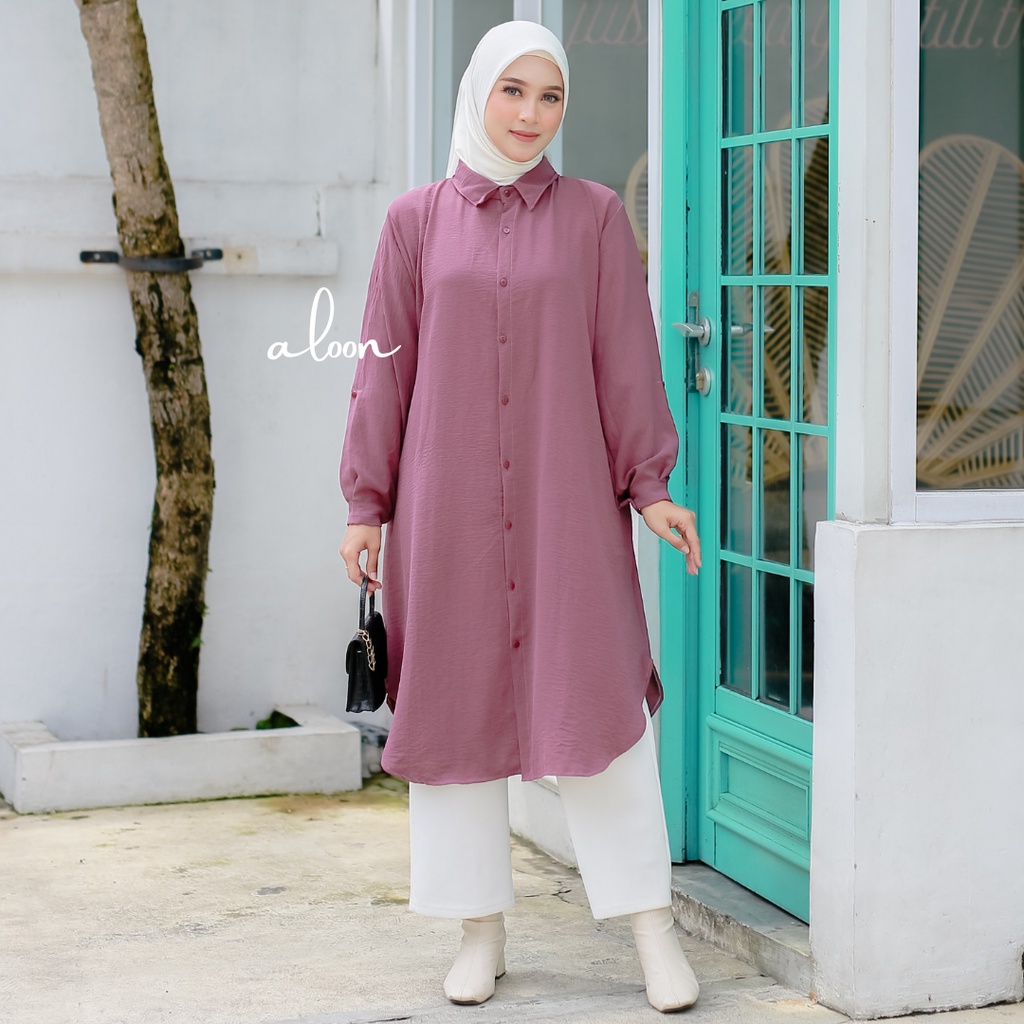 Inara Tunik Crinkle Airflow Premium Busui Friendly – Atasan Tunik Wanita