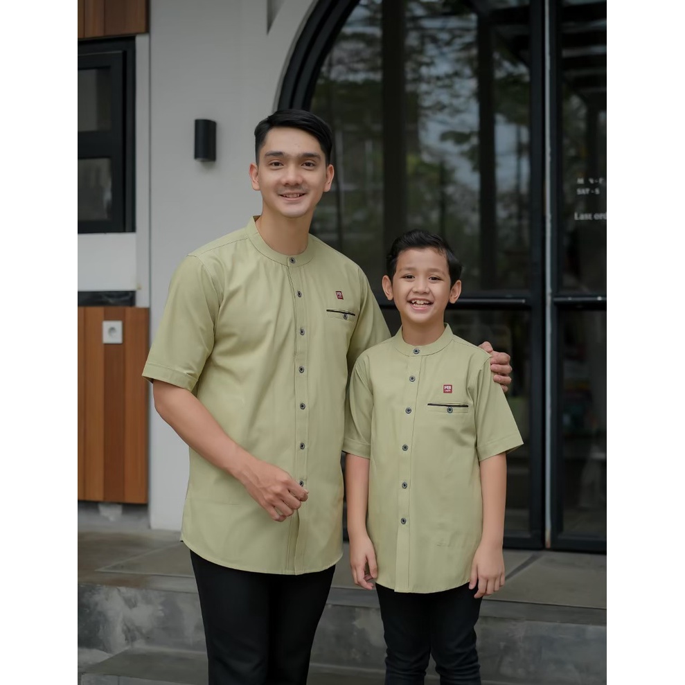 KEMKO KURTA PAKISTAN MODERN COUPLE KEMEJA KOKO QURTA BAJU MUSLIM AYAH ANAK PREMIUM BUSANA SHALAT PEN