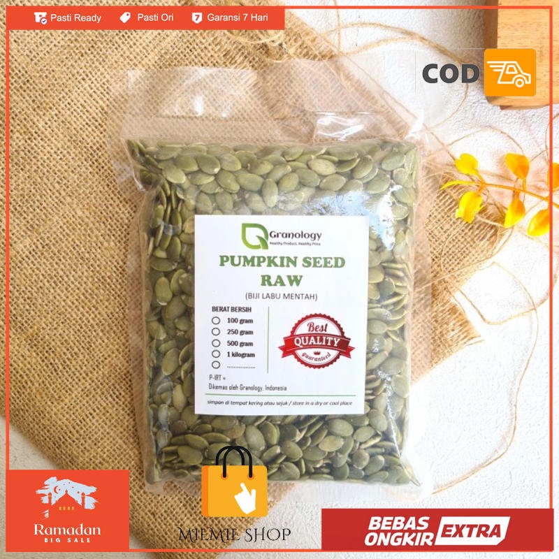 

Biji Labu Mentah / Raw Pumpkin Seed - 500 gram
