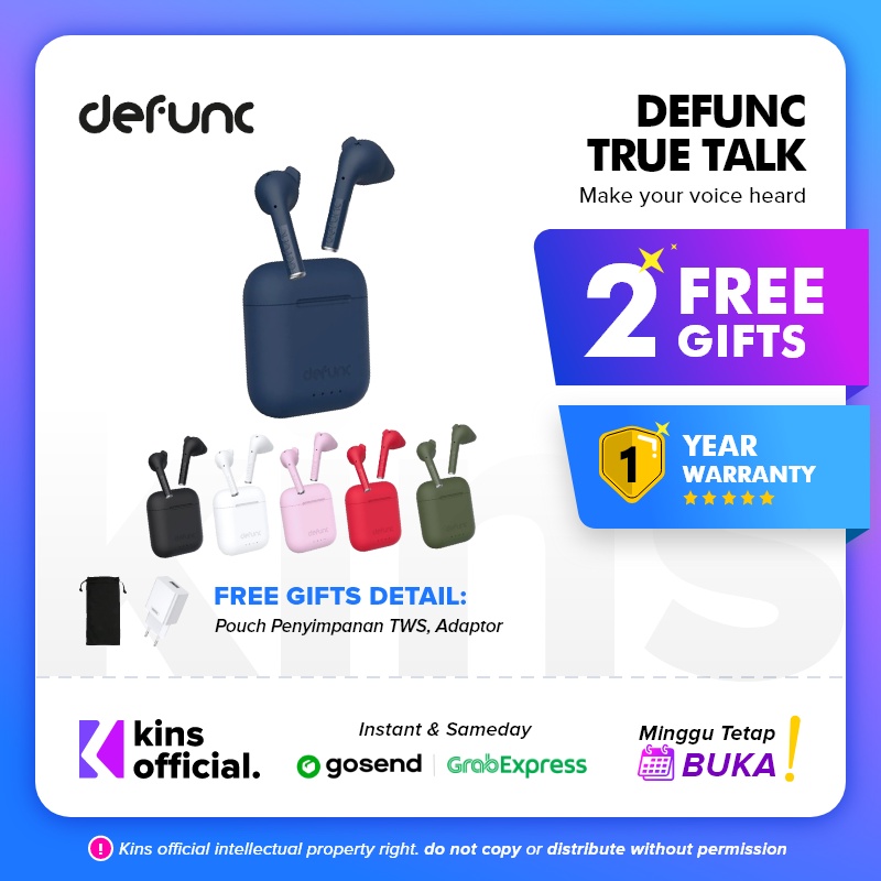 Defunc True Talk True Wireless Earphone Earbuds TWS Defunc TrueTalk