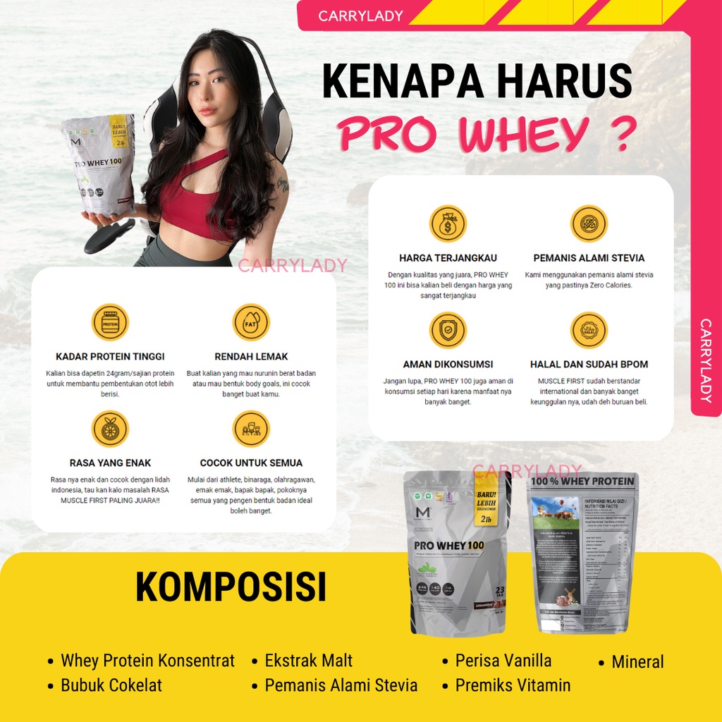 [PROMO] PRO WHEY 100 2lbs Muscle First 100% Whey Protein MuscleFirst M1 ProWhey Prowhey100 Concentrate Evowhey Evolene Rinbawhey Rimba Masterwhey Master