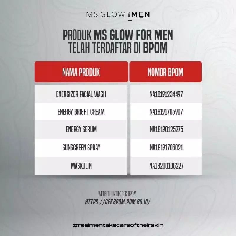 MS Glow Men/ MS Glow For Men (Free Pouch)