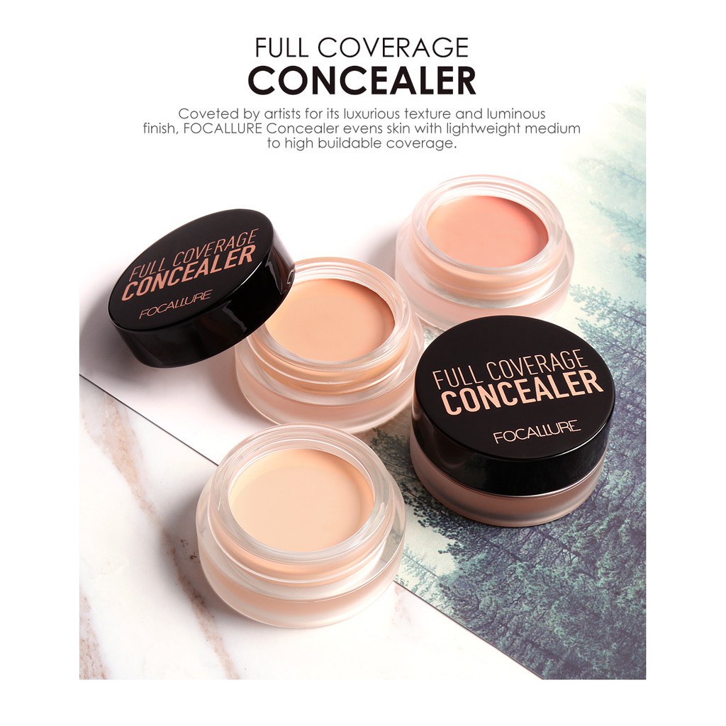 NIK - FOCALLURE Full Coverage Concealer FA58 | Concealer Cream | Waterproof | BPOM ORIGINAL