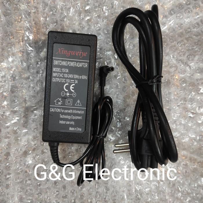 Adaptor Dc 15V 3A+ Kabel Power