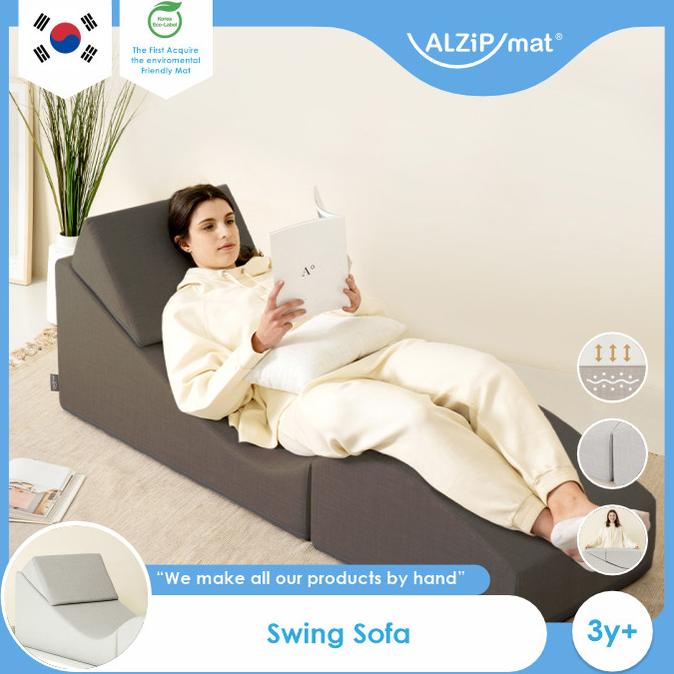 ALZiPmat Swing Sofa - Dark Brown / Sofa Multifungsi