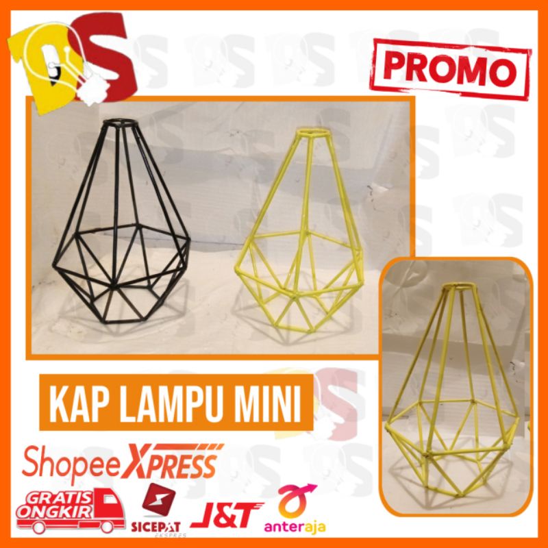 KAP LAMPU MINI DIAMOND VINTAGE DEKORASI PERNIKAHAN