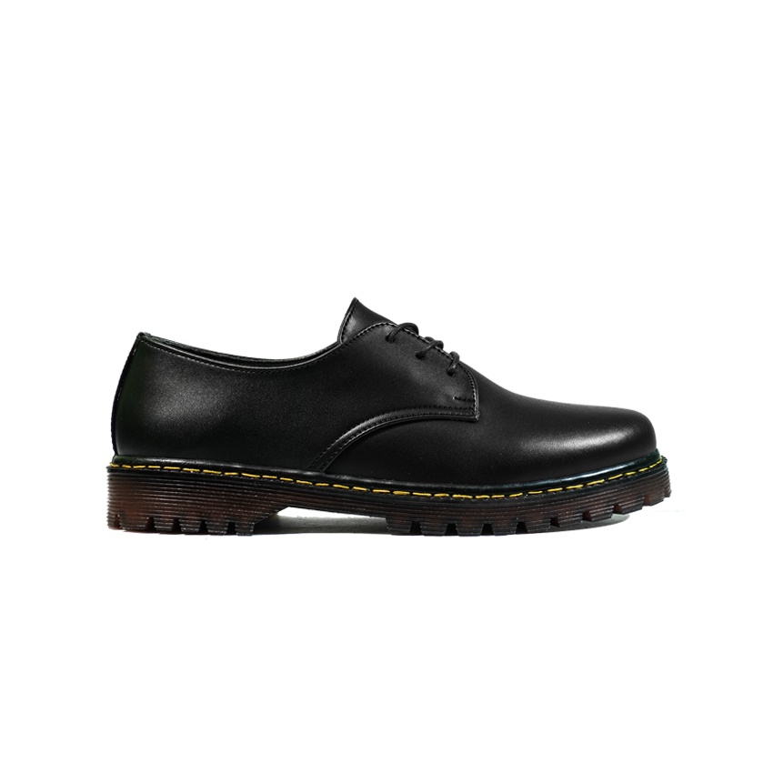 Grealish Black | 39-44 | Sepatu Pantofel Hitam Derby Oxford Tali Pria Formal Kerja | FORIND x Lvnatica