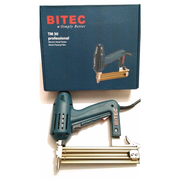 """] Gun Nailer TM30 BITEC Staples I / Mesin Paku Tembak Listrik nail gun