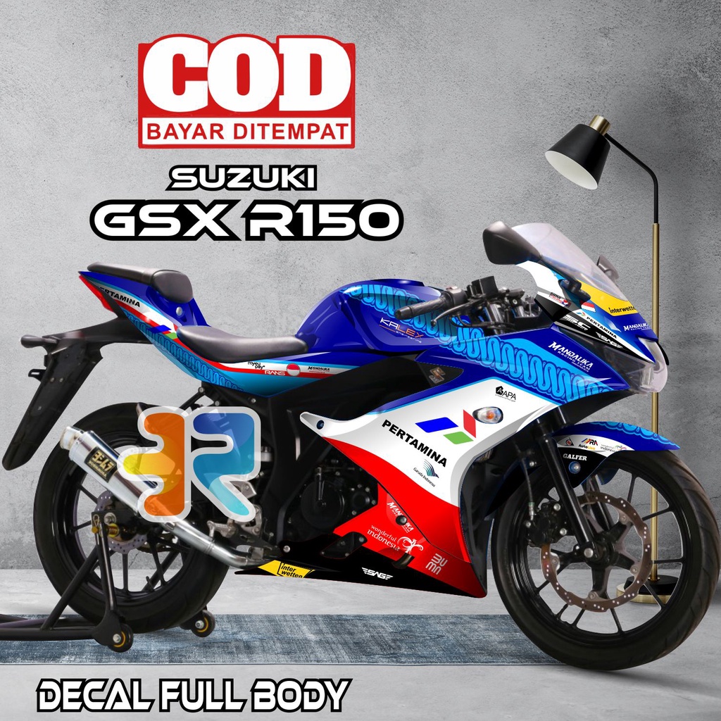 Decal Gsx R150 Stiker Full Body Variasi Desain Mandalika