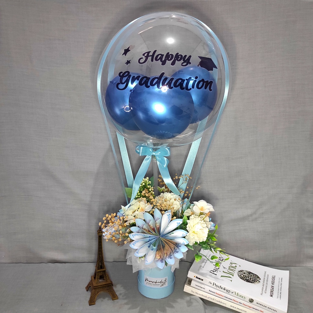 Buket uang wisuda, Buket hadiah anniversary, Buket uang (Uang Mainan)