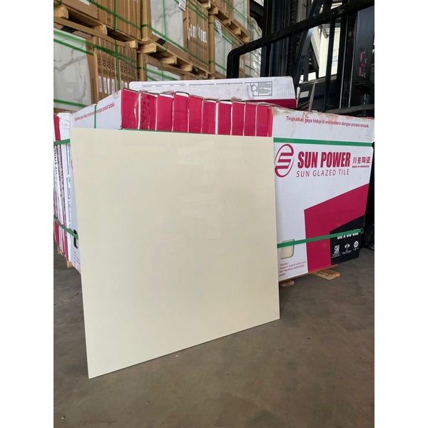 Granit Lantai 60x60 Sun Power Kalahari Sand B Motif Cream Polos Glossy