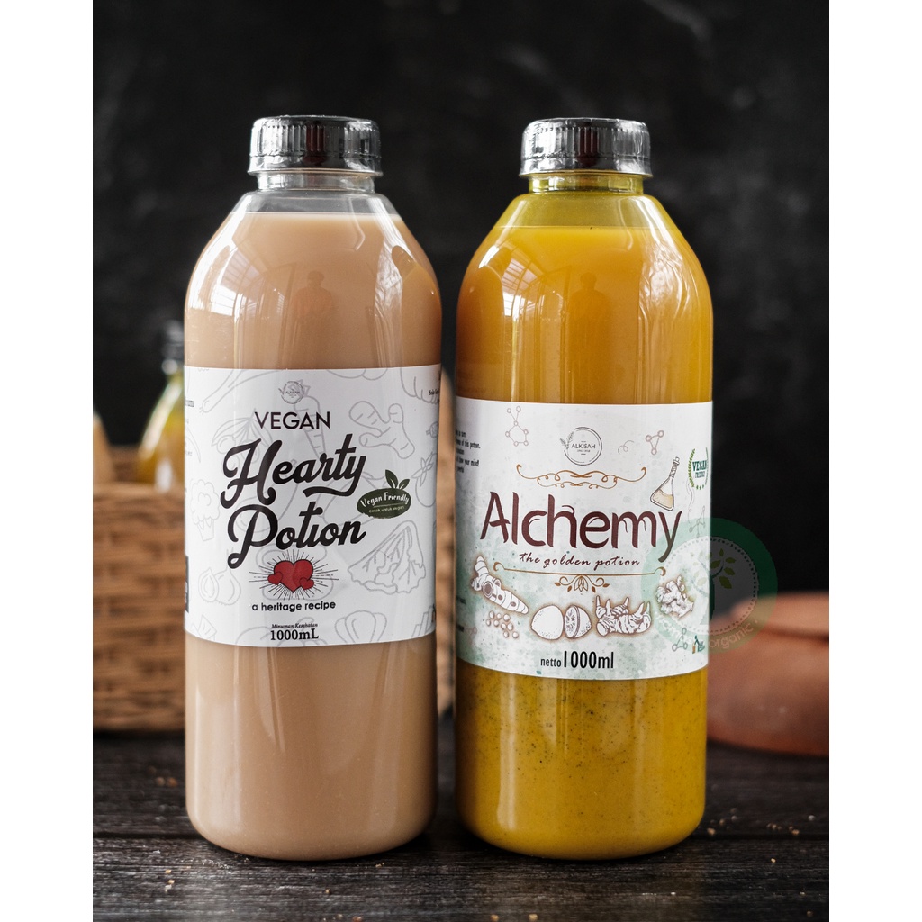 

VEGAN BU HEMY JUMBO - PAKET VEGAN HEARTY POTION 1L DAN ALCHEMY 1L