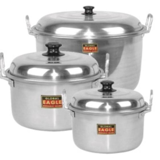 SIAP KIRIM Panci besar Aluminium Eagle dan jawa 30 33 36 40 CM / Panci Rebus Air / Panci Masak
