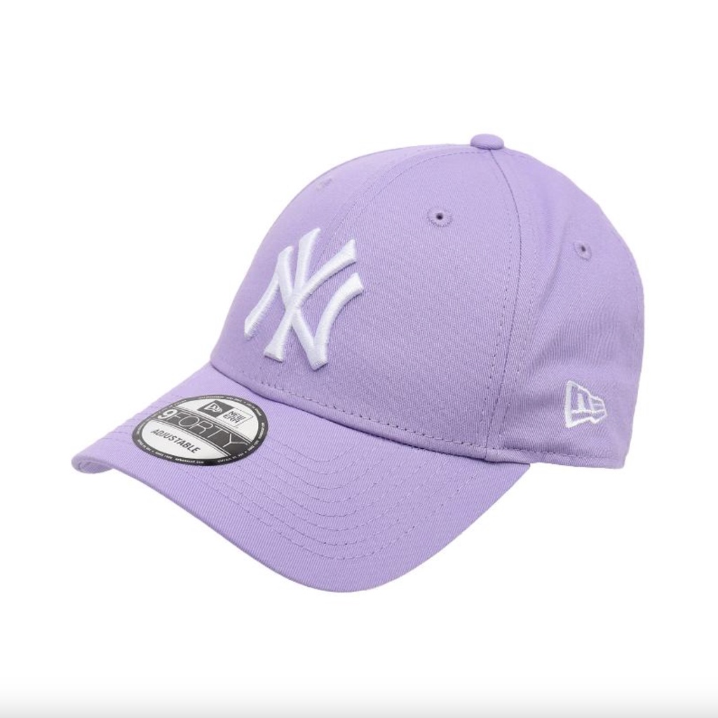 Topi New Era 9Forty League Essential New York Yankees Lavender/White Cap 100% Original Resmi