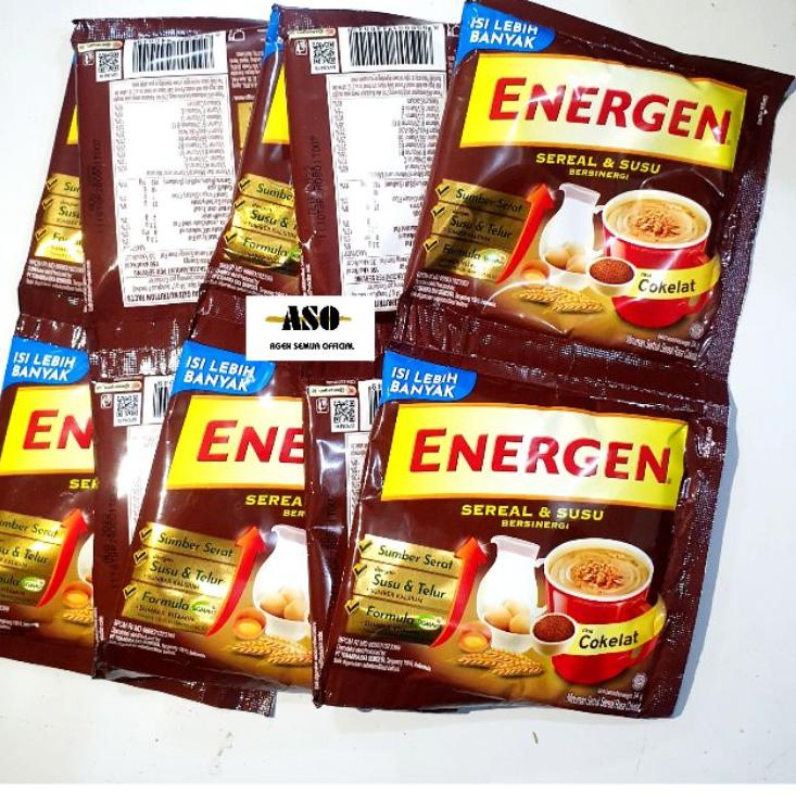 

>XC26619< ENERGEN COKLAT 32g RENCENG KEMASAN BARU ISI LEBIH BANYAK ( ISI 10 )