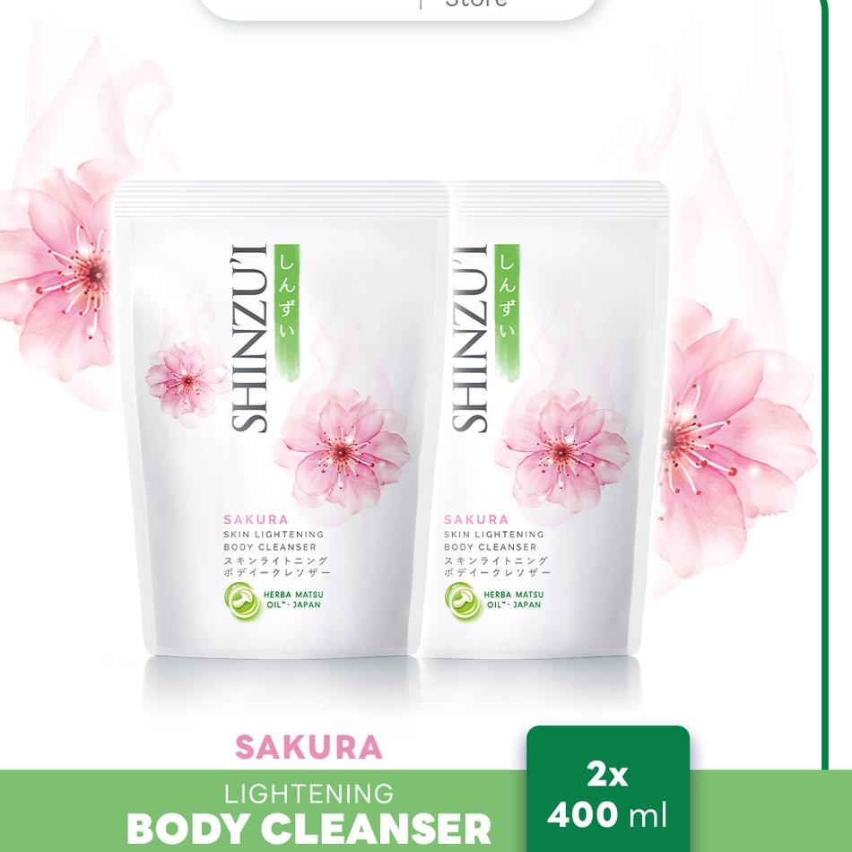 Termurah Shinzui Sabun Cair Refill Sakura 400ml Twinpack