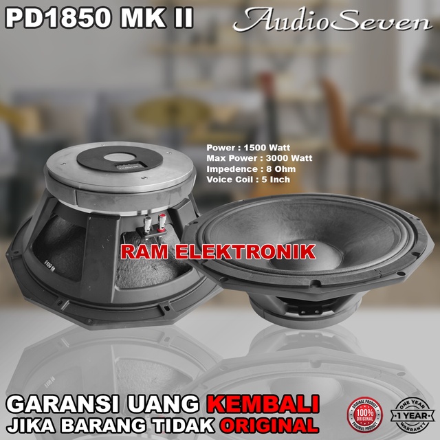 Speaker Speaker 18 Inch PD-1850 / PD1850 MK II Audio Seven Original
