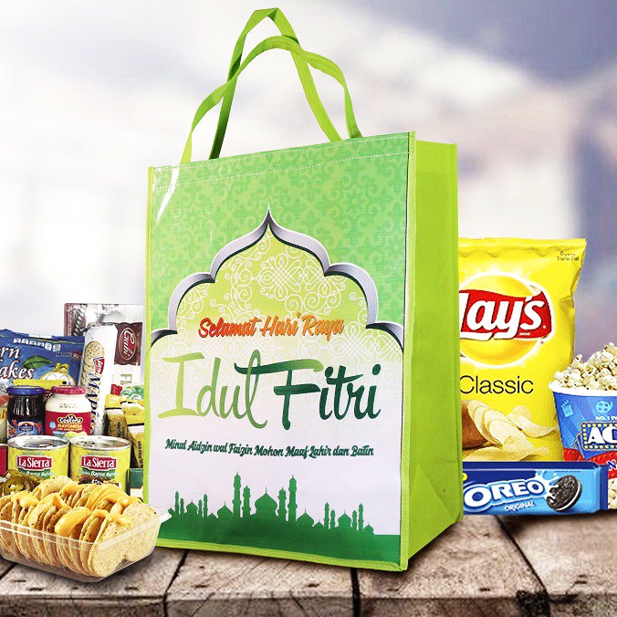 Jual Tas goodie bag Lebaran spunbond tas souvenir hadiah bingkisan Idul