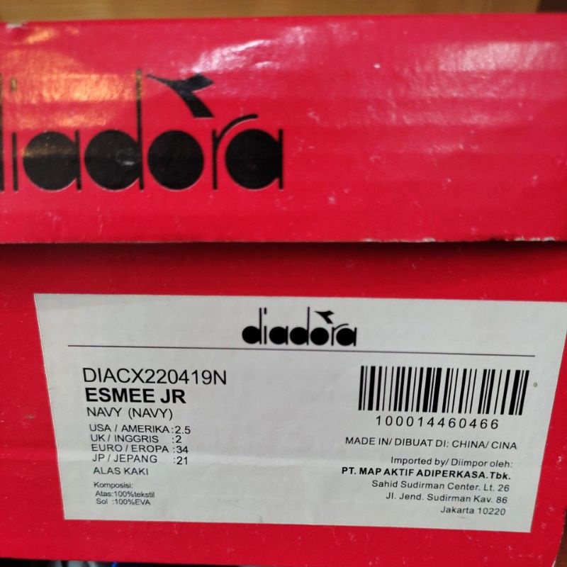 Sepatu Diadora Esmee JR